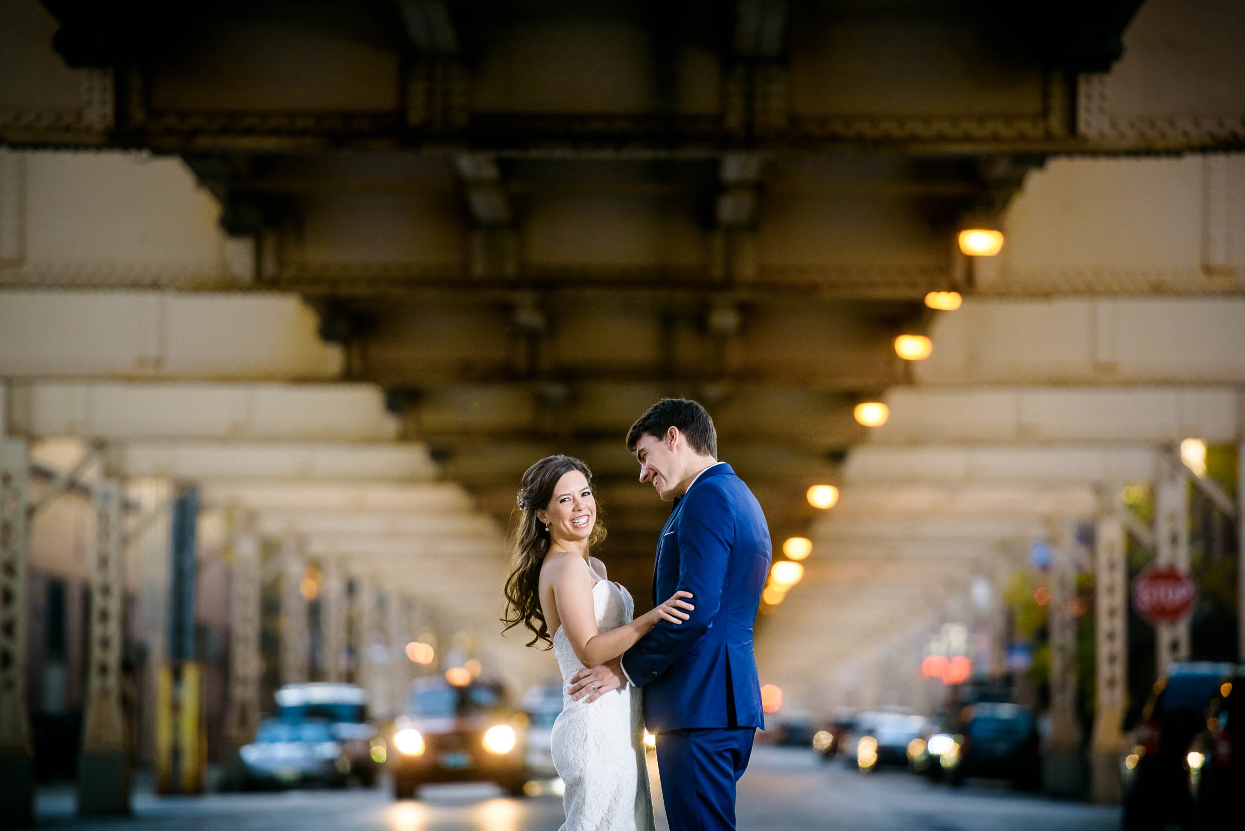 West Loop | El Tracks Wedding Photo | Chicago IL