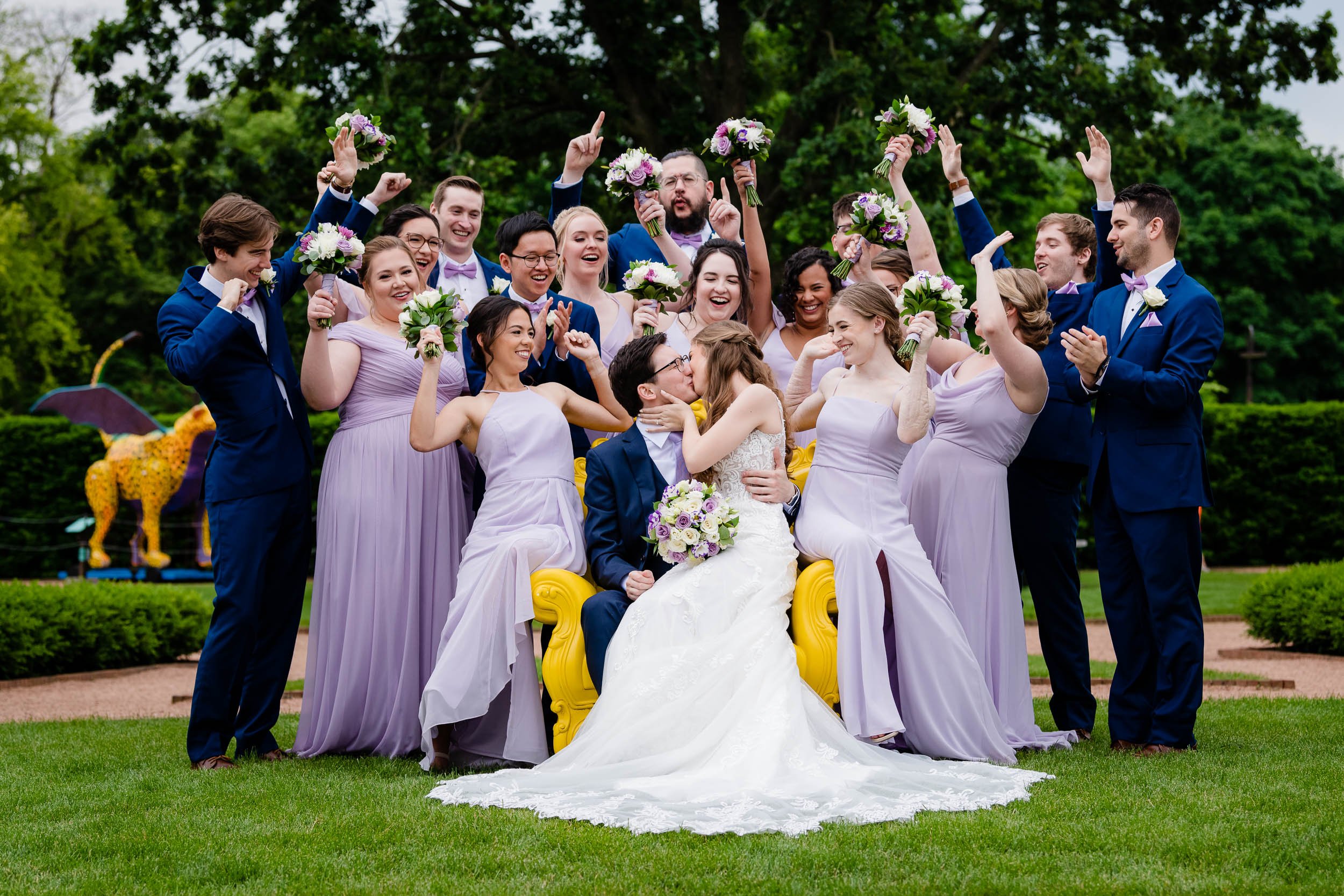 Cantigny Park | Wedding Party Photo | Wheaton IL