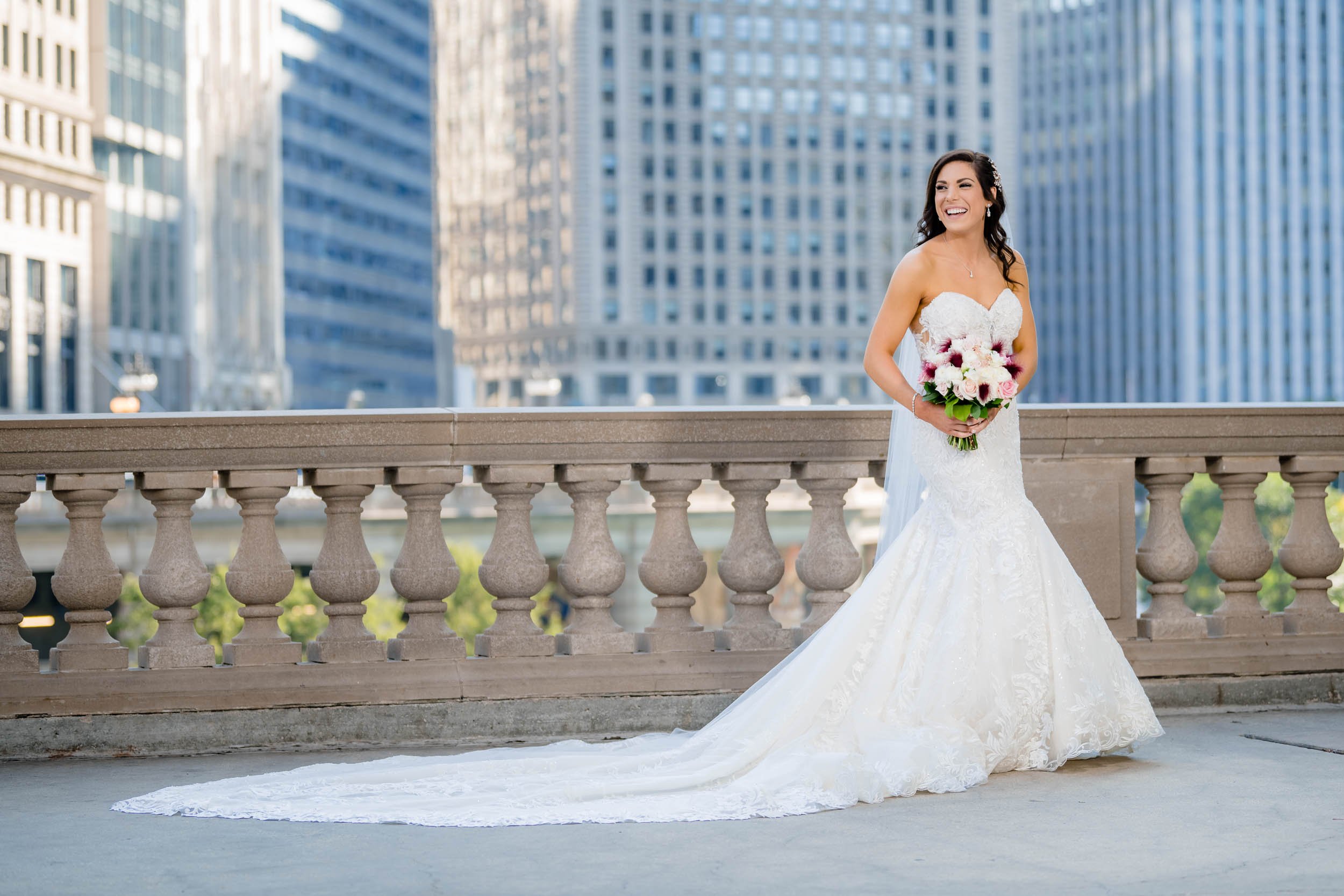 Wrigley Building | Bridal Portrait | Chicago IL