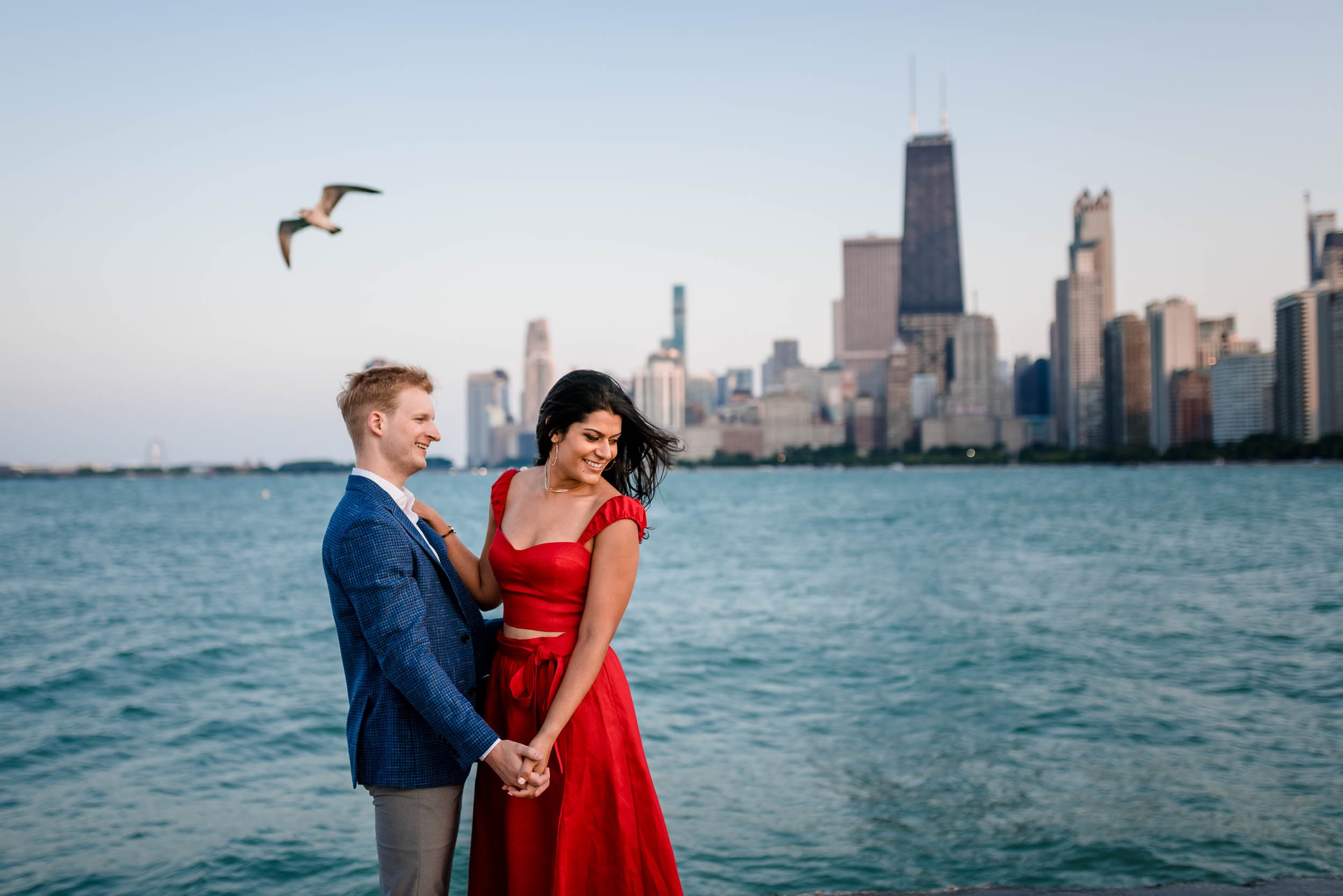 North Avenue Beach | Engagement Session | Chicago IL
