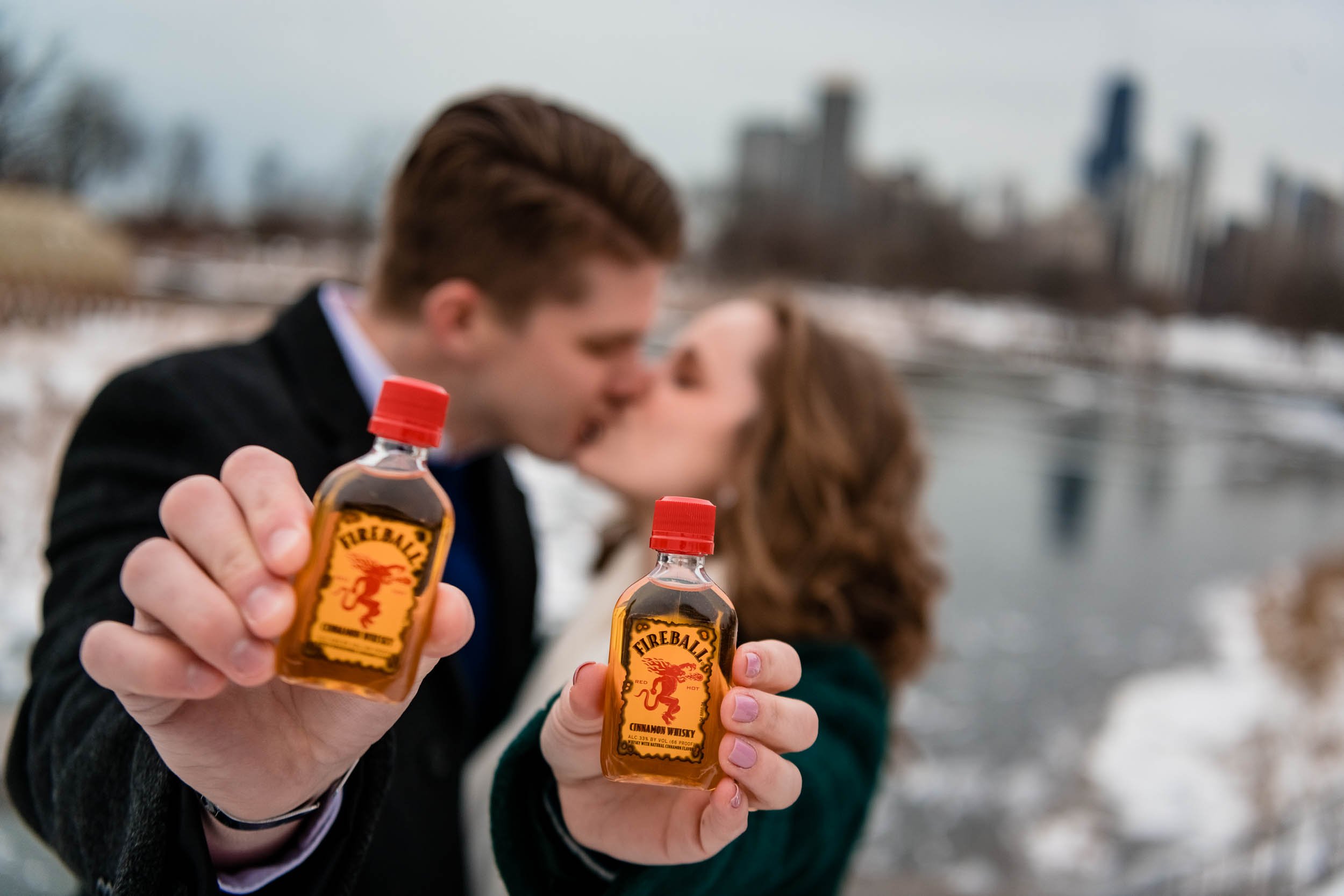 Lincoln Park | Fun Winter Engagement Session | Chicago IL