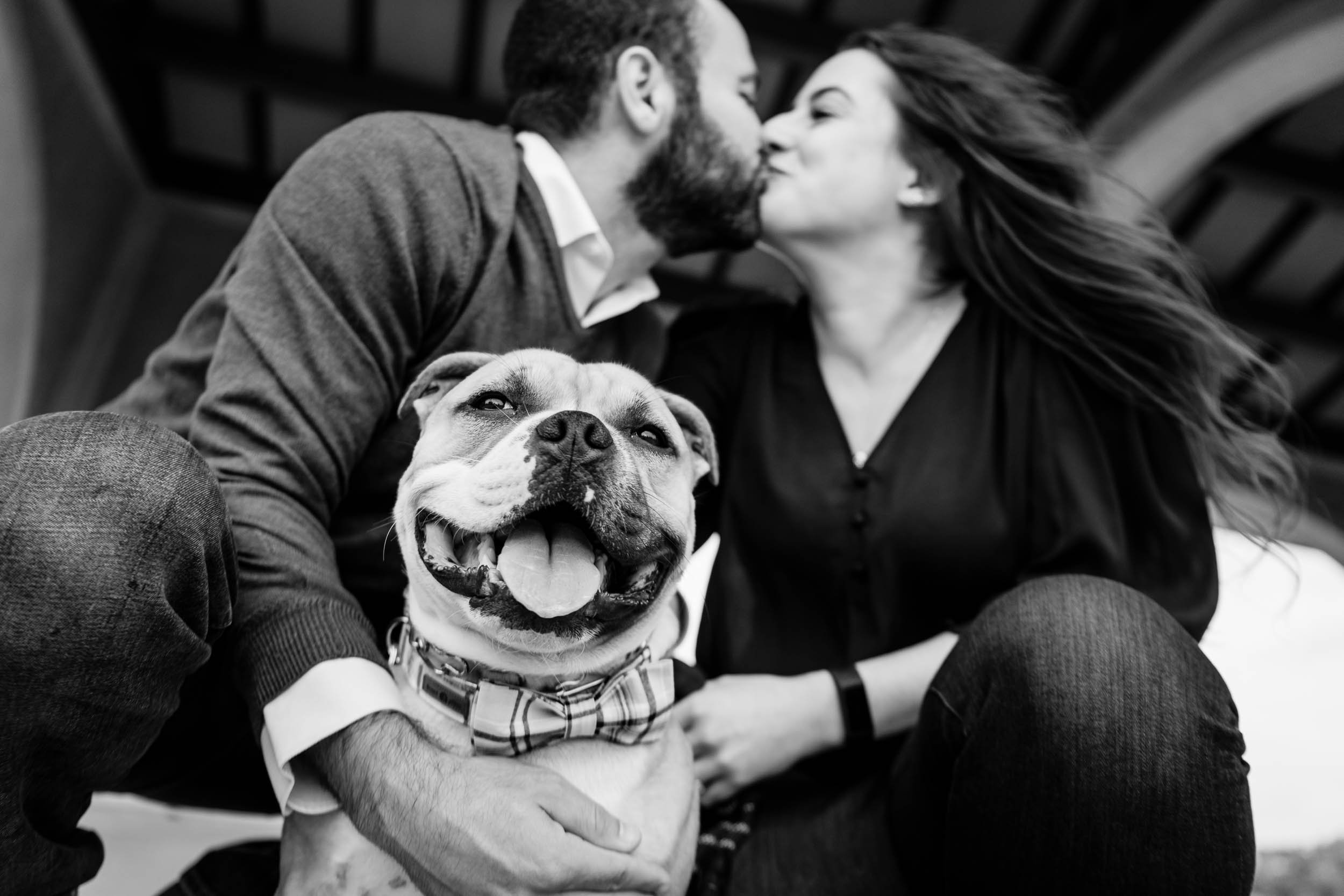 Humboldt Park Boathouse | Engagement Photo With Dogs | Chicago IL