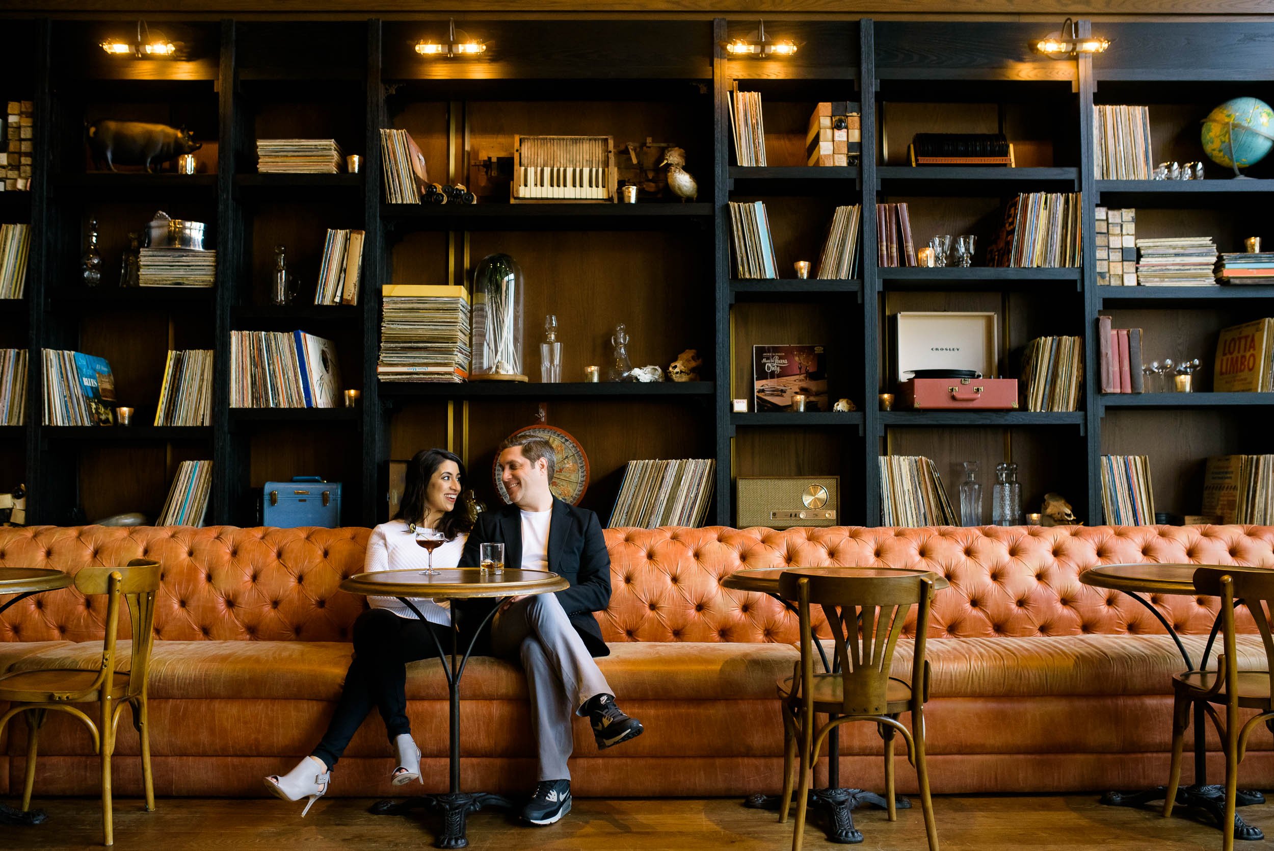 Fulton Market | Cocktail Engagement Session | Chicago IL