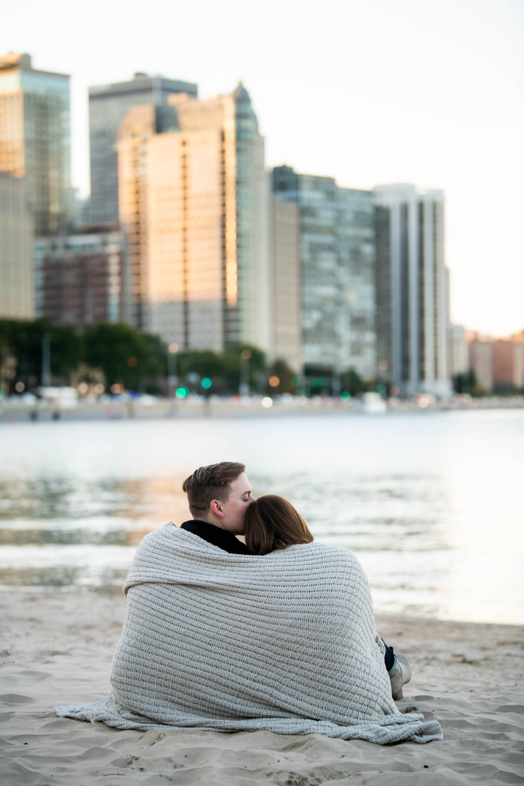 Milton Olive Park | Beach Engagement Session | Chicago IL