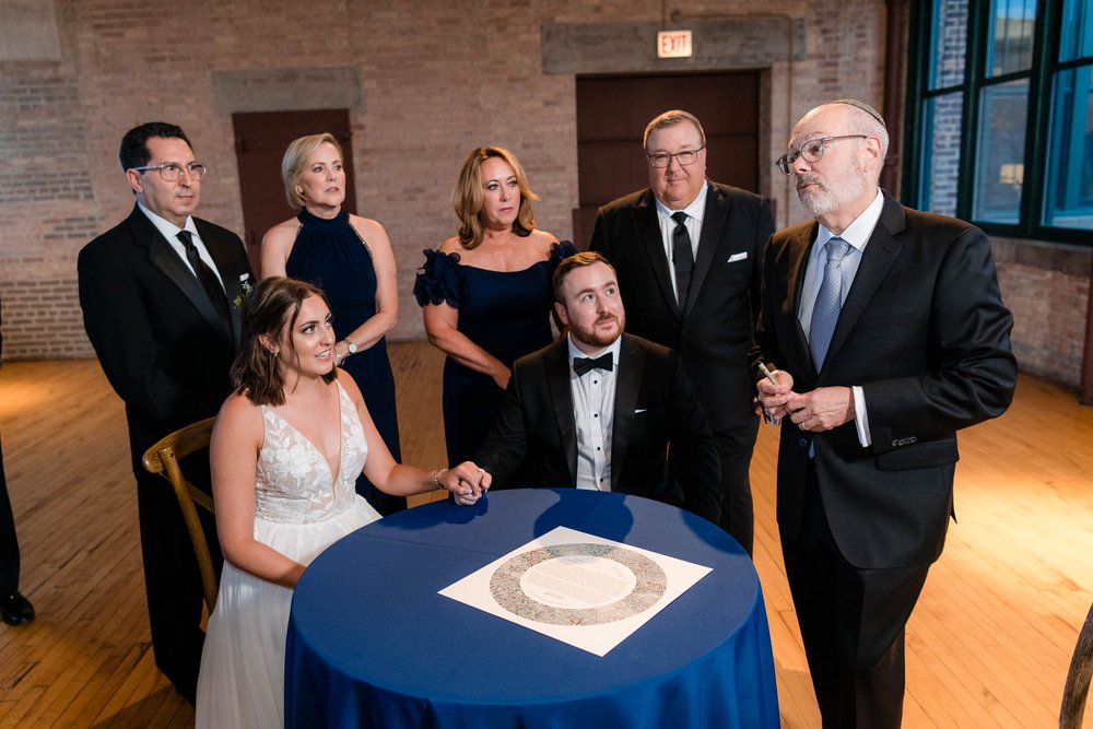 Bridgeport Art Center | Jewish Wedding Ketubah Signing | Chicago IL