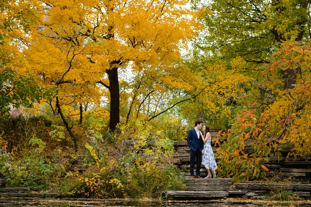 Alfred Caldwell Lily Pool | Fall Engagement Session | Chicago IL