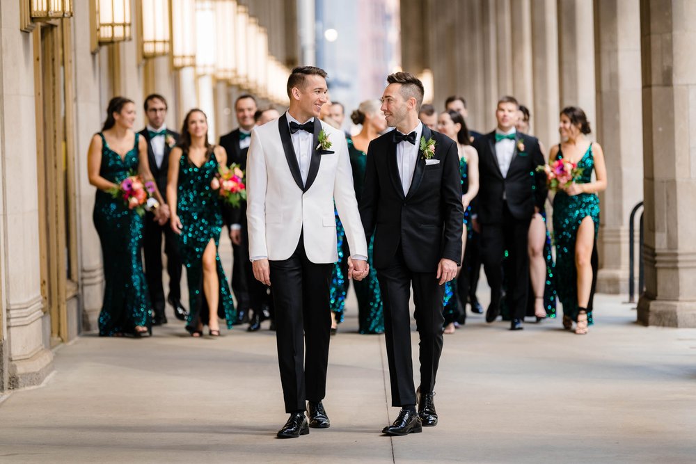 Lyric Opera | same sex wedding photo | Chicago IL