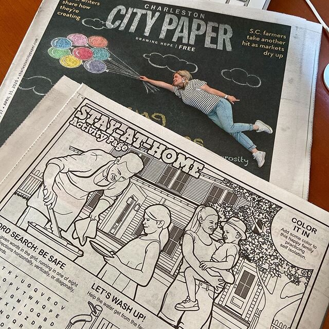 Got to illustrate and put together a coloring and activity page for @titantermitepestcontrol this week in @chascitypaper 😁 Stay safe y&rsquo;all
..
#coloring #illustration #illustrator #artdirector #happyfamily #selfisolation