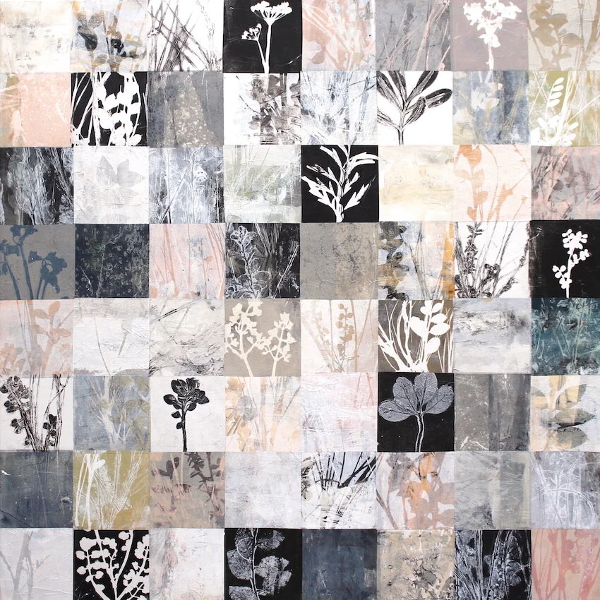  ‘Finding sanctuary’ - mixed media on canvas 760 x 760 x 40  (sold)  