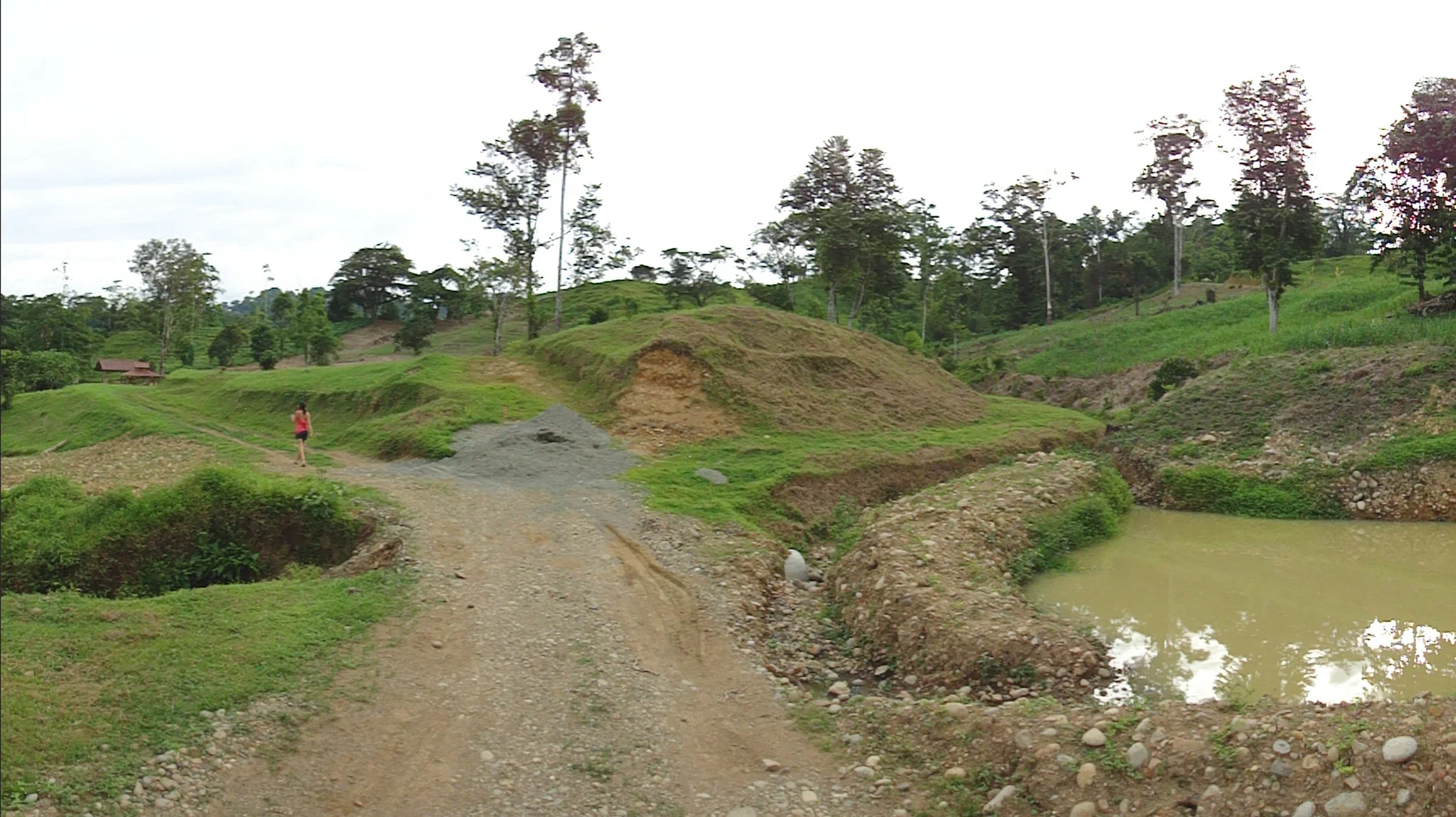 Earthworks and drainage infrastructure supporting water management at SEED Ecovillage