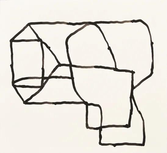 Untitled (D-1474), 2014, ink on paper, 9 x 10 inches