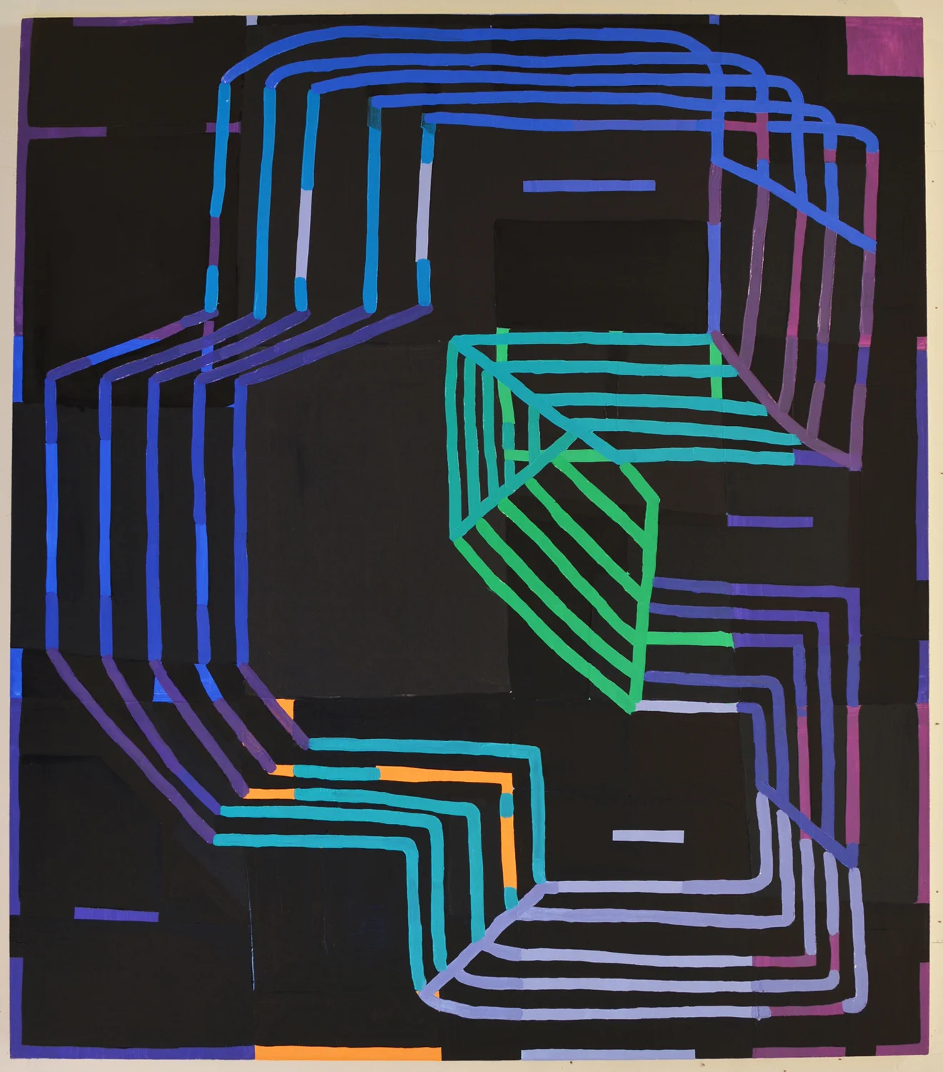 Untitled (P-1512), 2015, oil on canvas, 57 x 50 inches