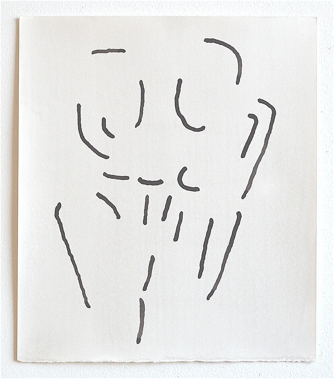 Untitled (D-1804), 2018, ink on paper, 13 x 11 inches