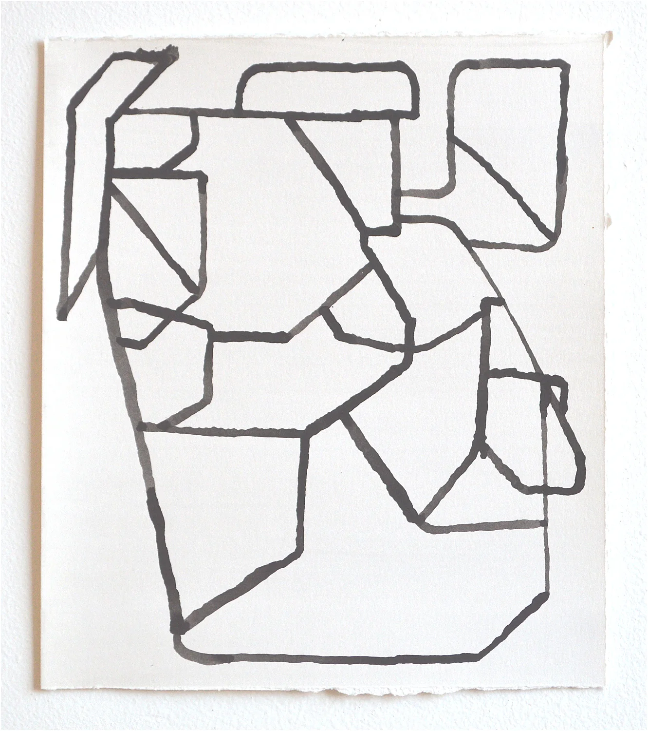 Untitled (D-1814), 2018, ink on paper, 10 x 8 inches