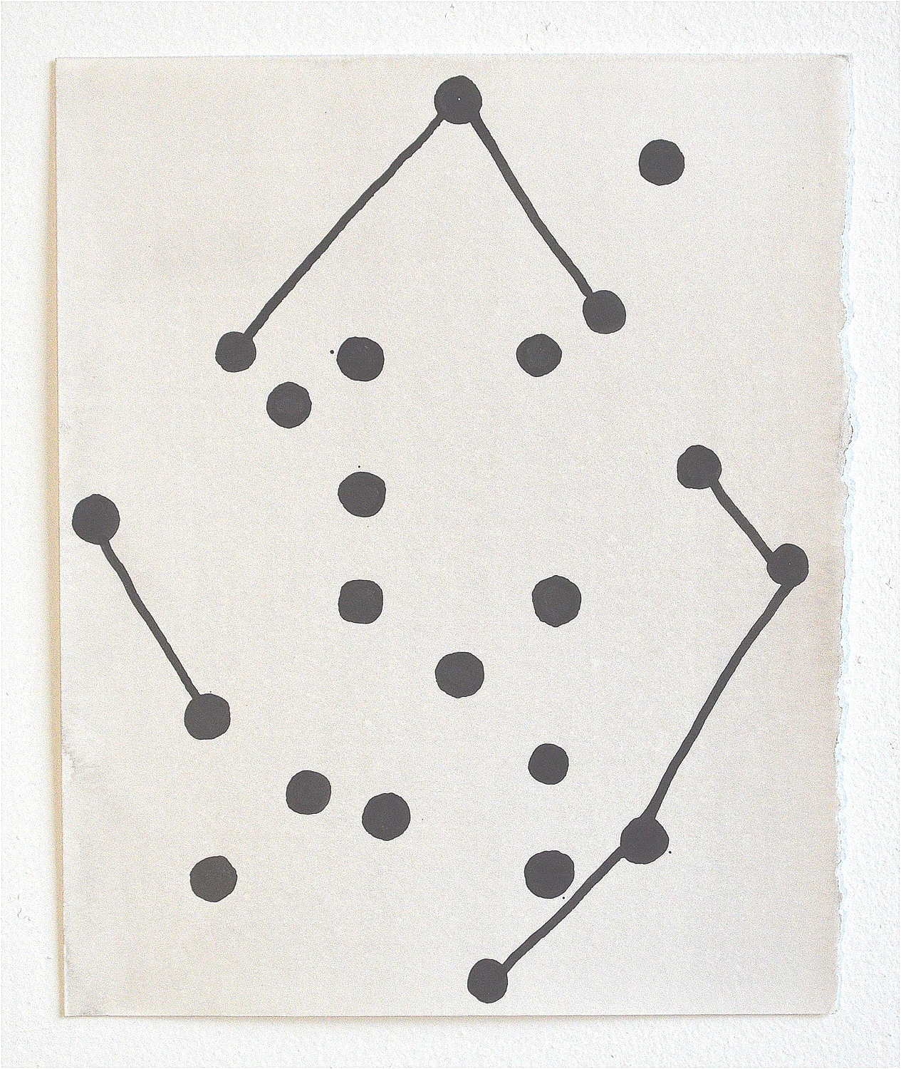 Untitled (D-17130), 2017, ink on paper, 10 x 8 inches