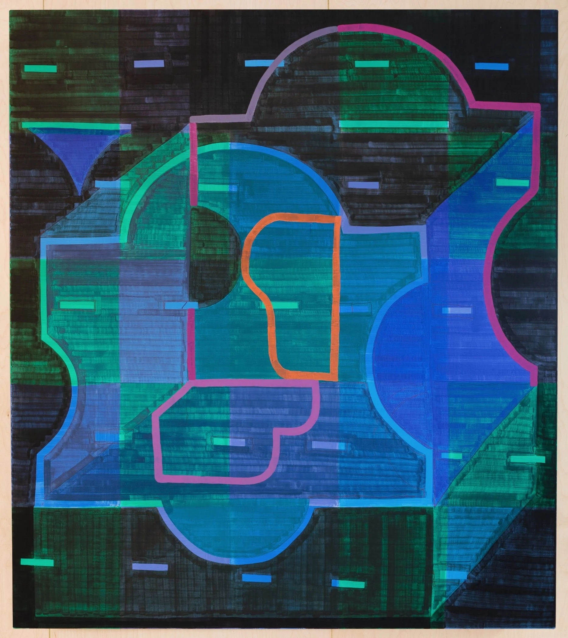  Passage, 2022, oil on linen, 66 x 58 inches 