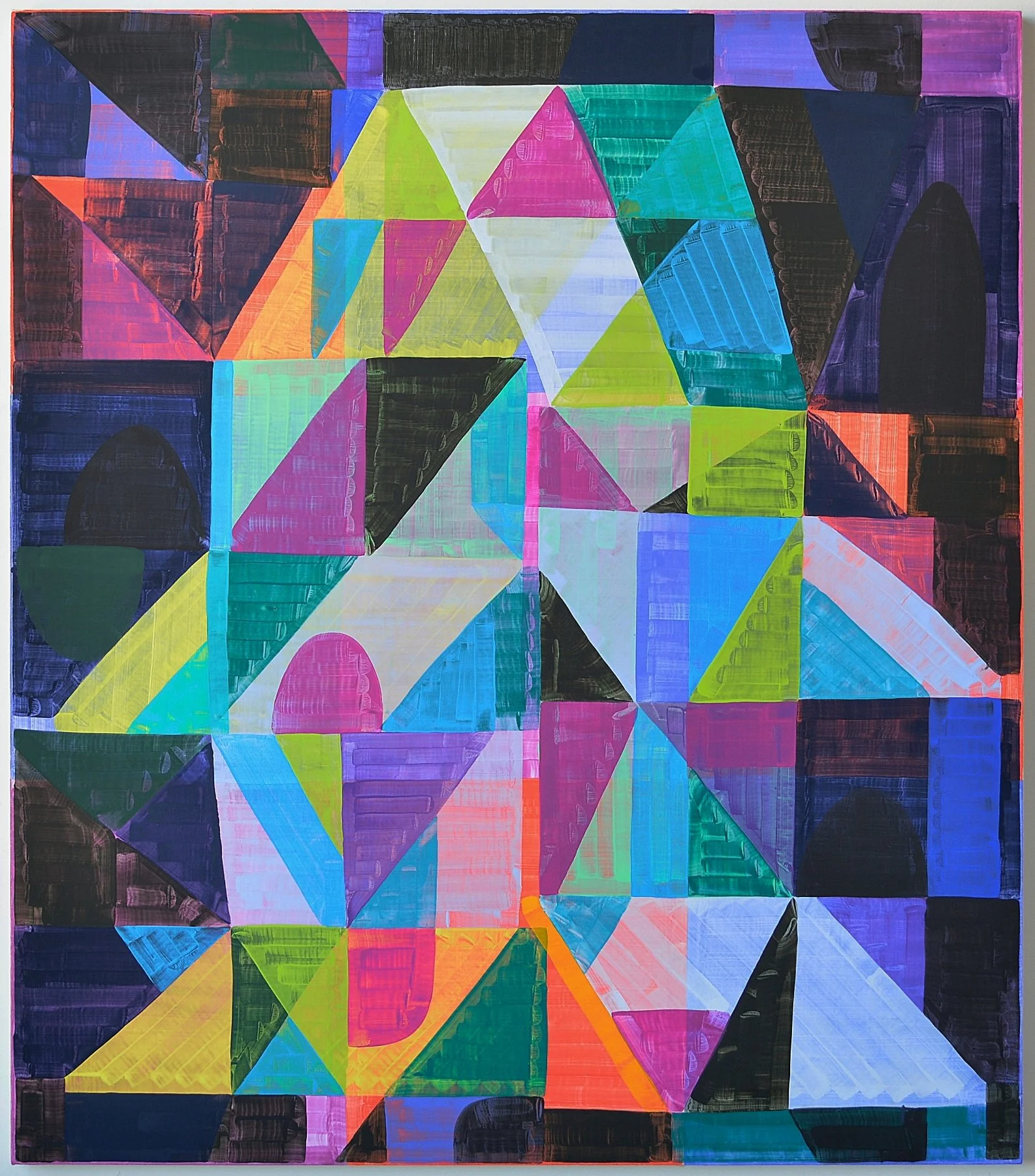  Jester, 2023, oil on canvas, 57 x 50 inches 