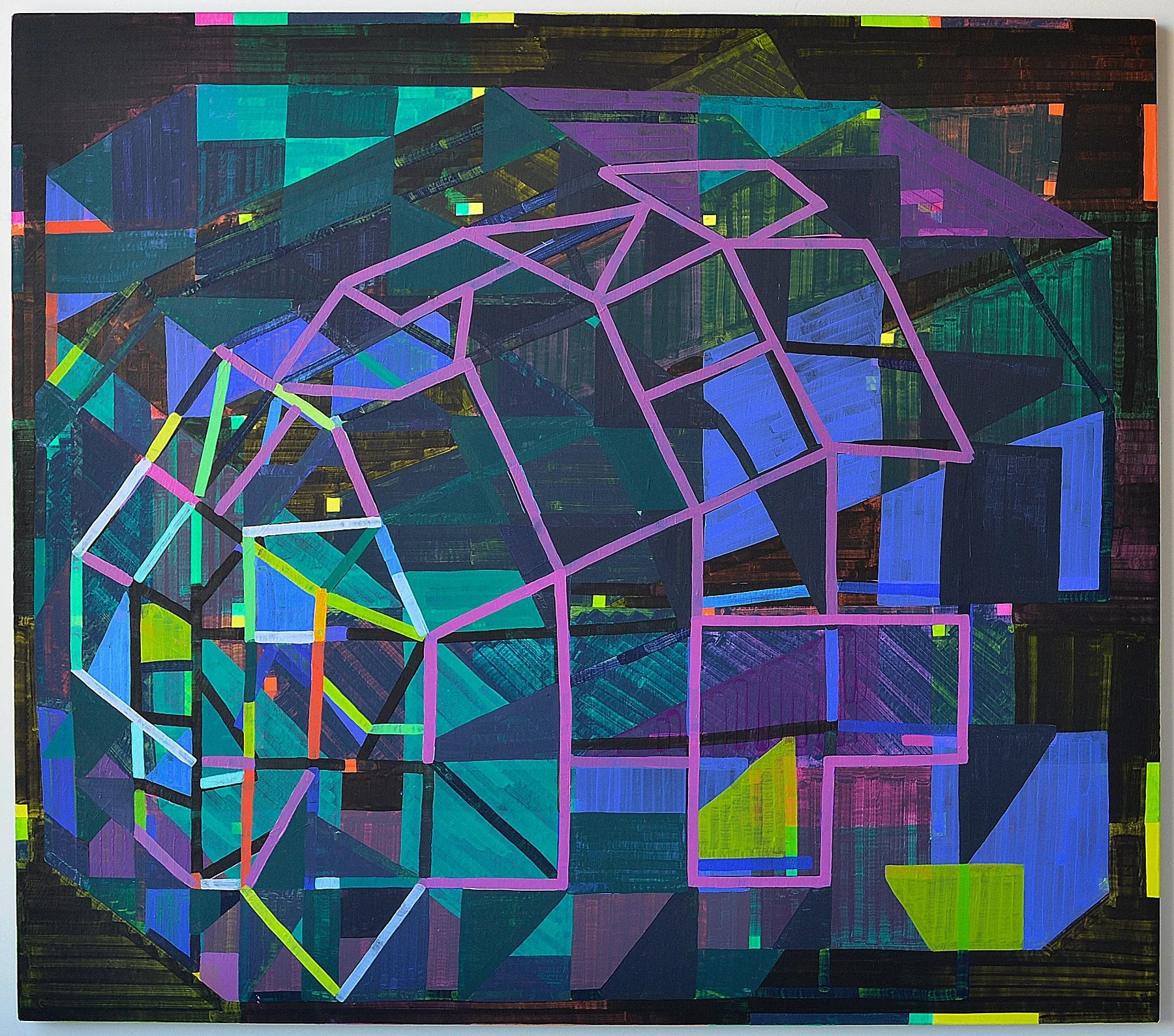  Mask, 2023, oil on linen, 58 x 66 inches 