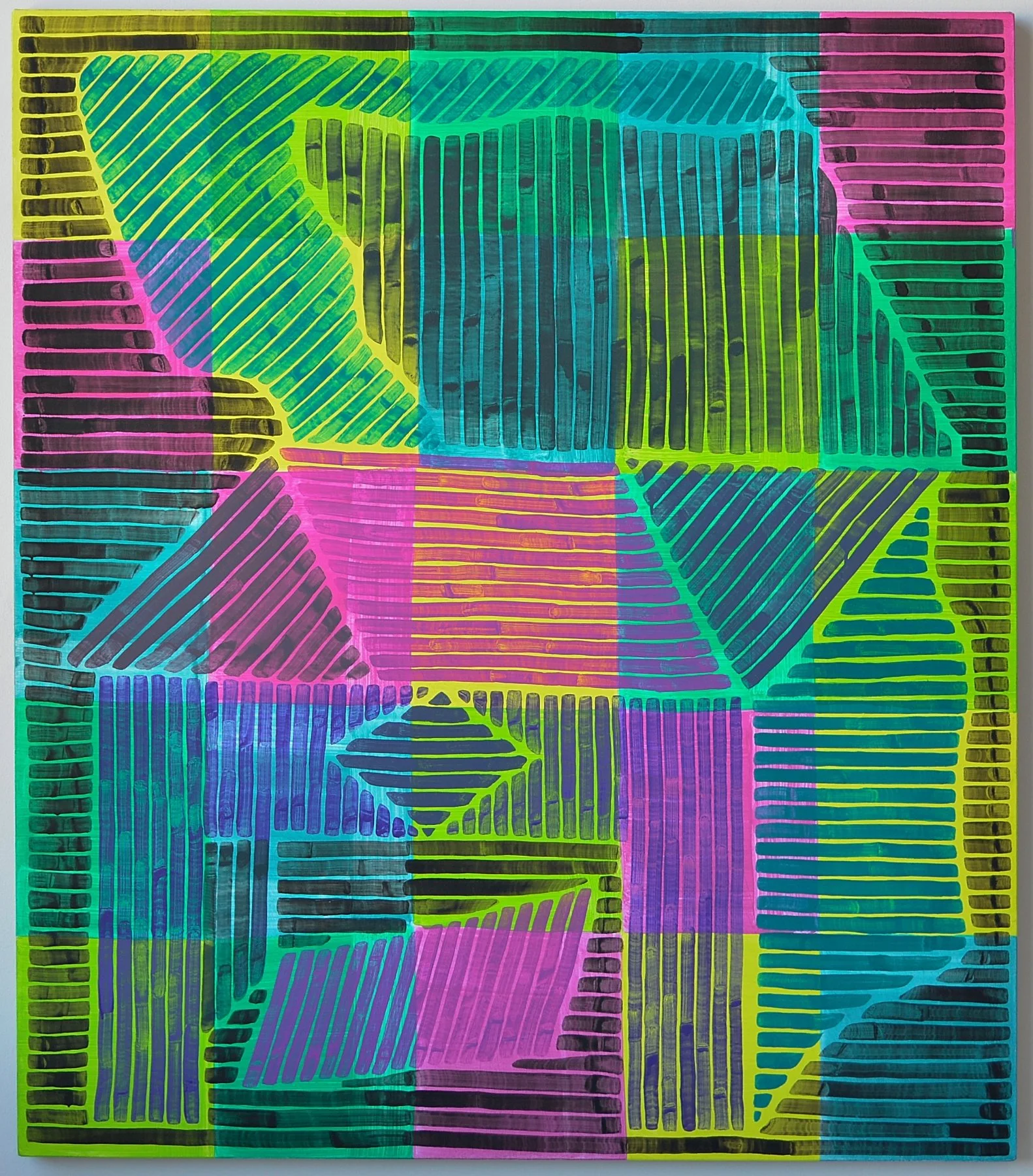  Machine, 2023, oil on linen, 42 x 36 inches 