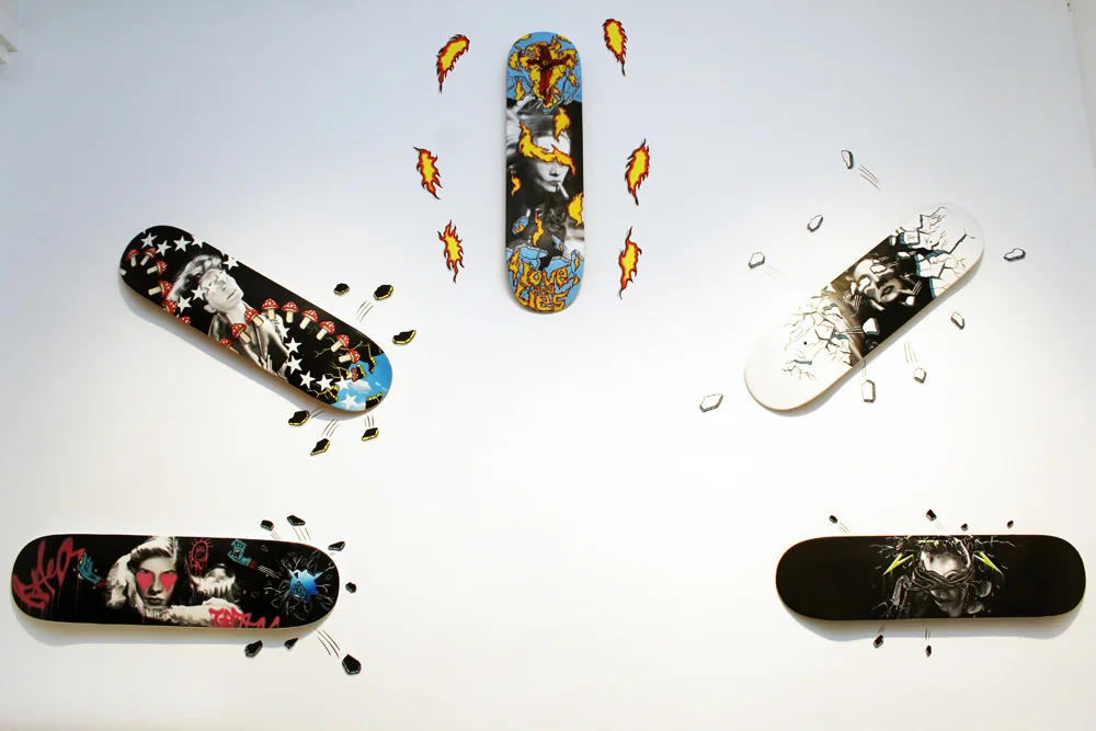 A fan of skateboarding