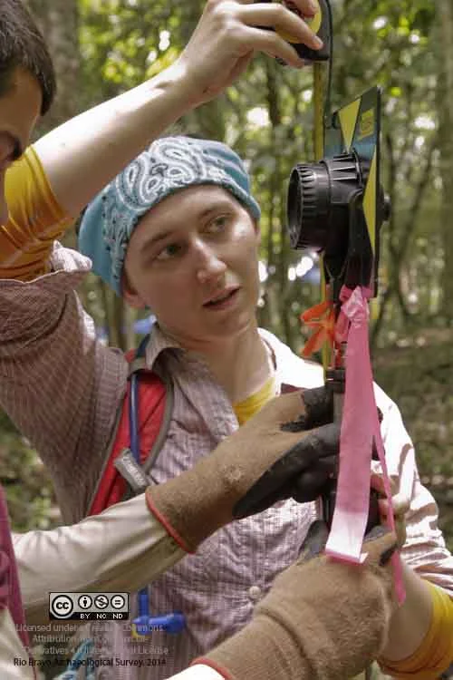 CC Karen Eddie measuring prism rod.jpg