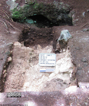 Cave excavation