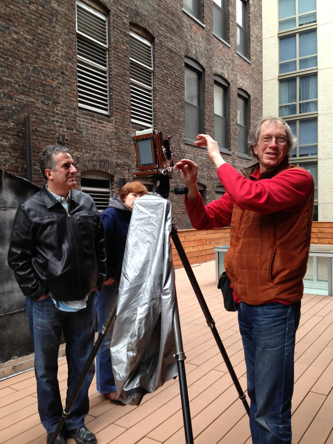 Shooting on the roof of CAP