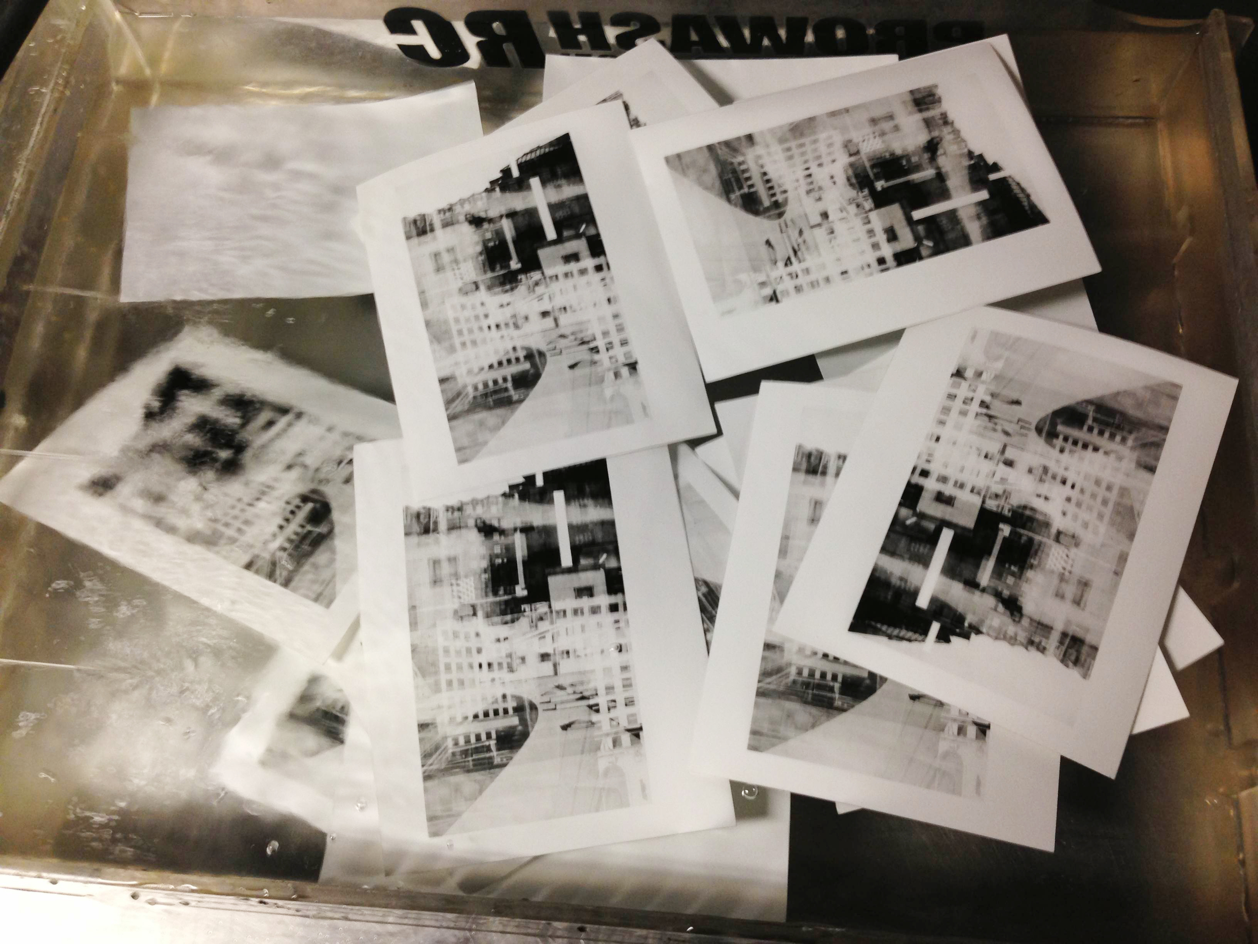 Mini prints in the wash