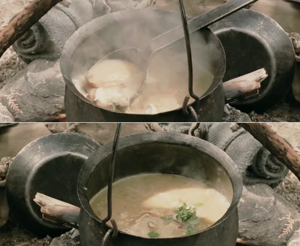 Rabbit stew with some Middle Earth greens, 86 the taters