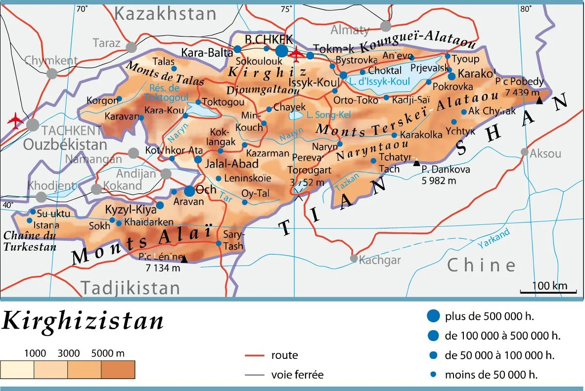 Géographie du Kirghizistan