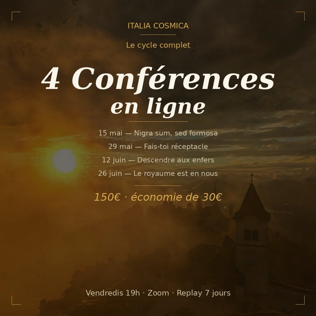 Le cycle complet — Italia Cosmica · 4 conférences