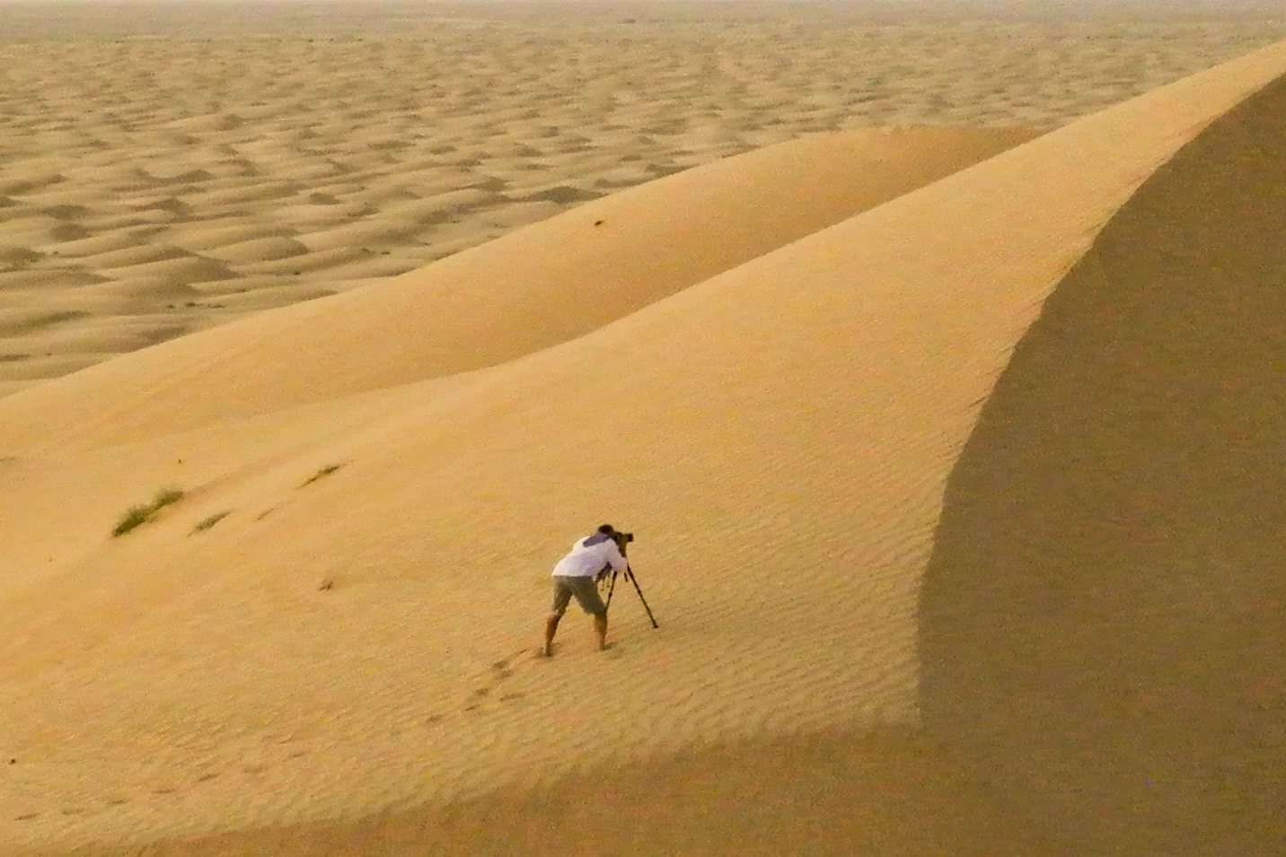 Once you’ve made footprints, there’s no going back to shoot that area. Go slow.