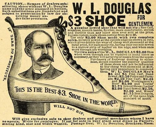 Advertisement of the W.L. Douglas Shoe Co.