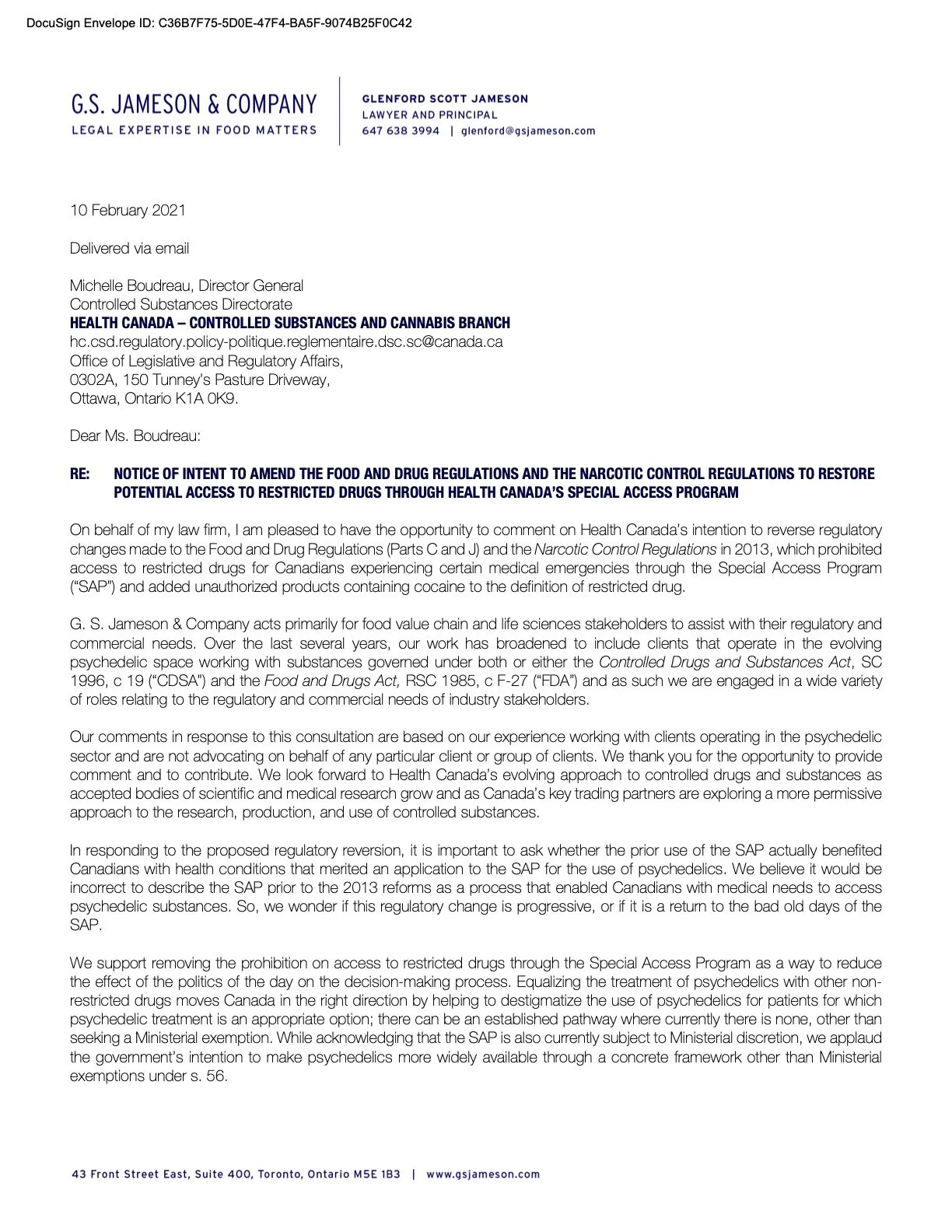 GSJ00000 - Letter re Consultation - Notice of Intent to Restore - SAP[4].jpg