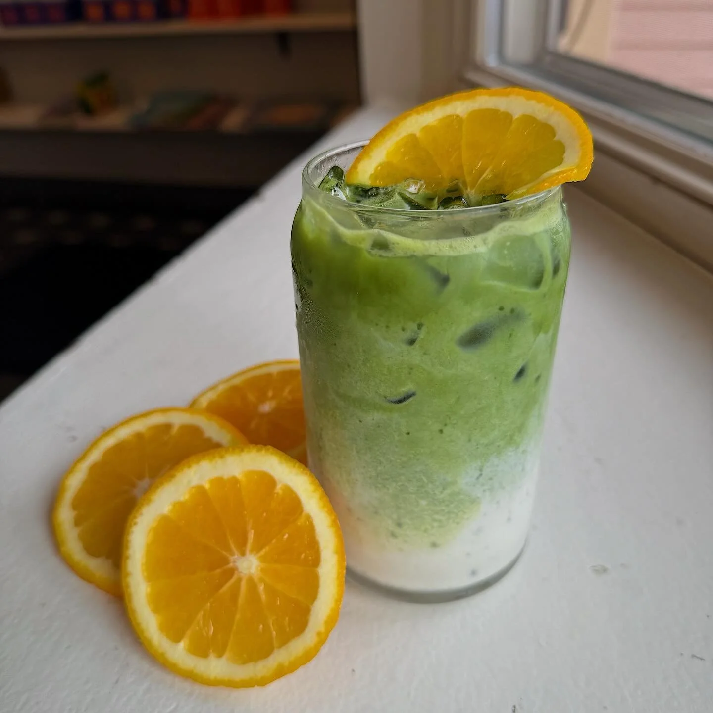 Refresh your day with an orange vanilla matcha! 🍊