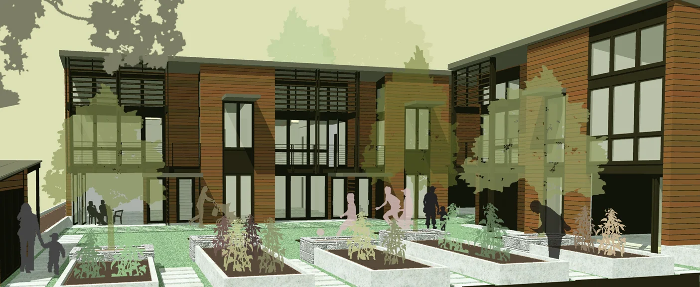 Portland Courtyard Housing Competition - Interior Courtyard