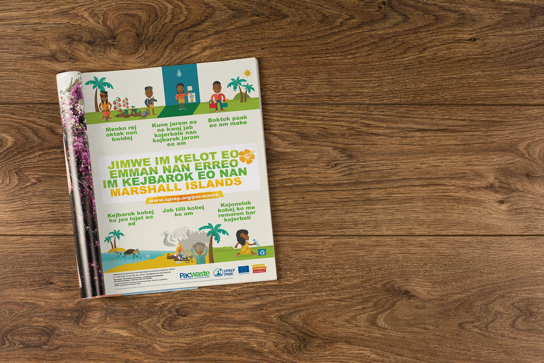 SPREP, illustrations for campaigns in the Pacific Islands