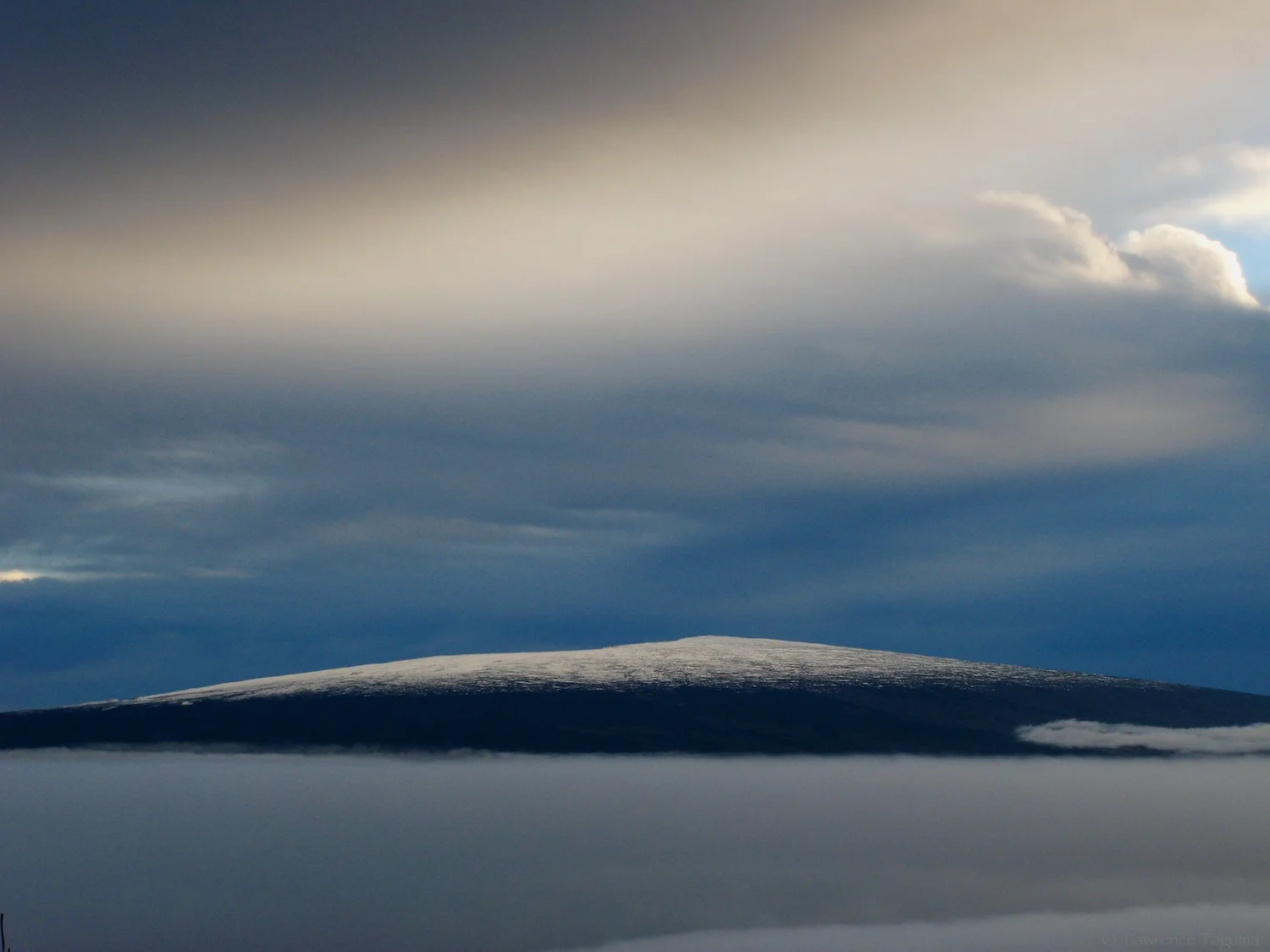 snow on Mauna Loa