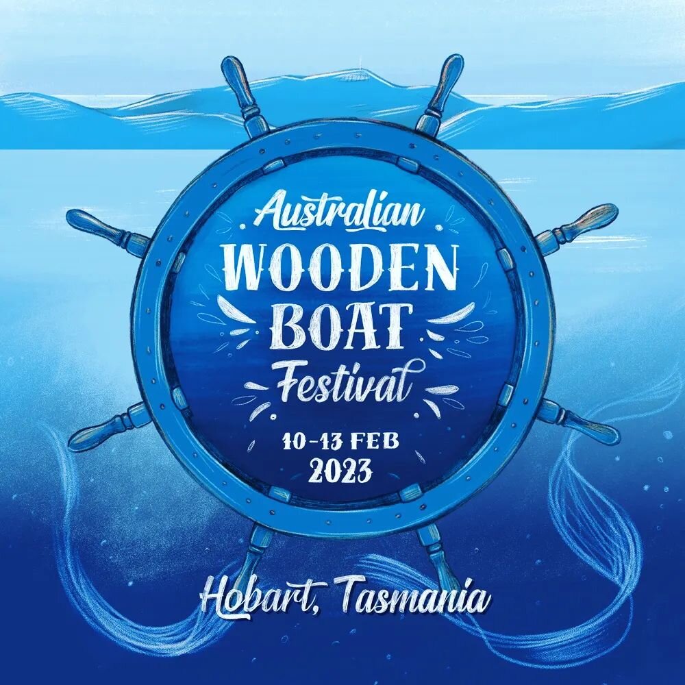 While I'm at it, I also designed and illustrated the poster and hero imagery for the Australian Wooden Boat Festival 2023. Hope you like it, full image coming in the next post ⛵⛵⛵
