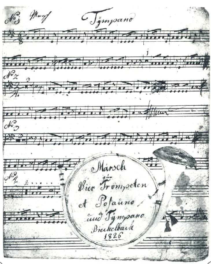Noten aus dem Gründungsjahr 1826