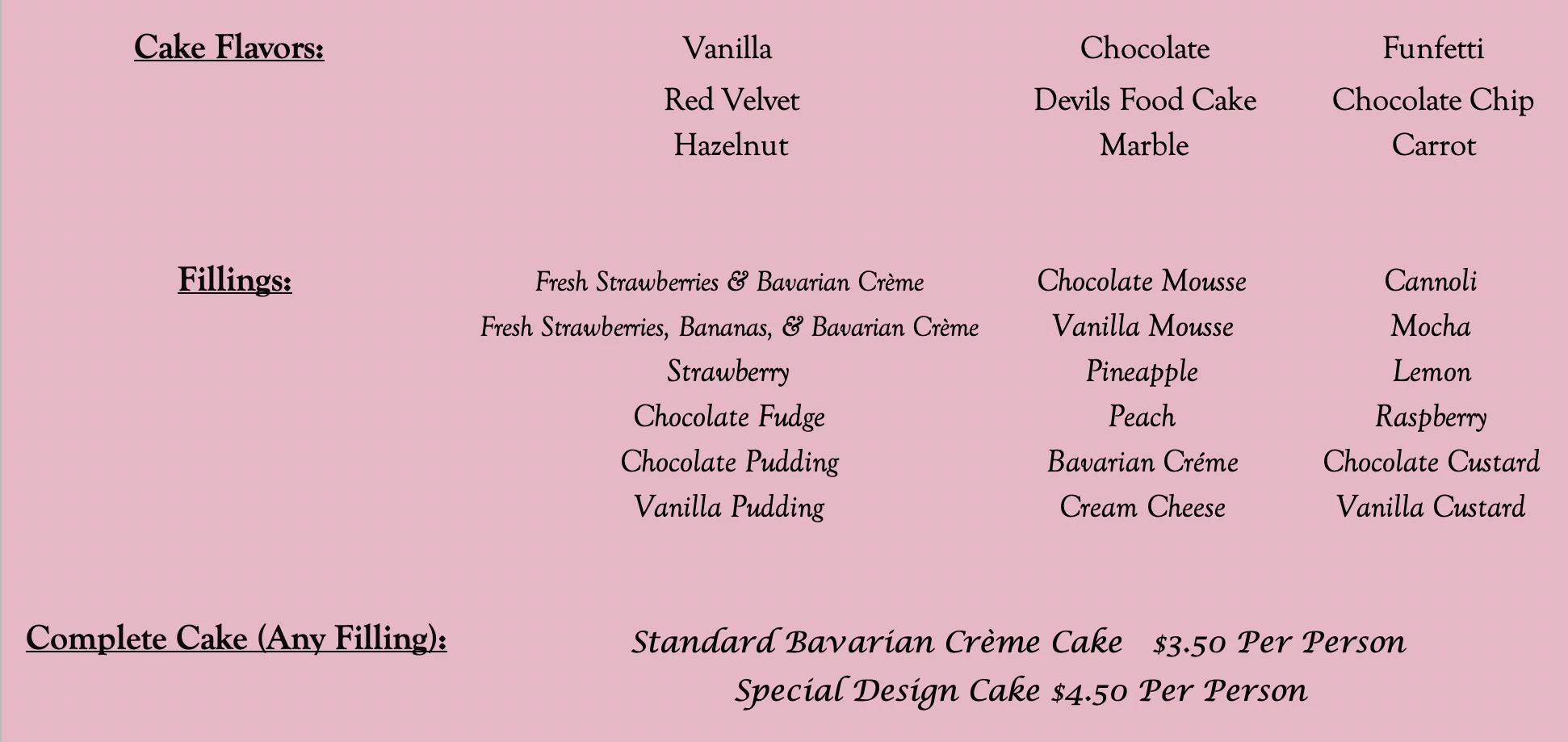 Rudy's Pastry Shop Cake Flavors & Fillings.jpg