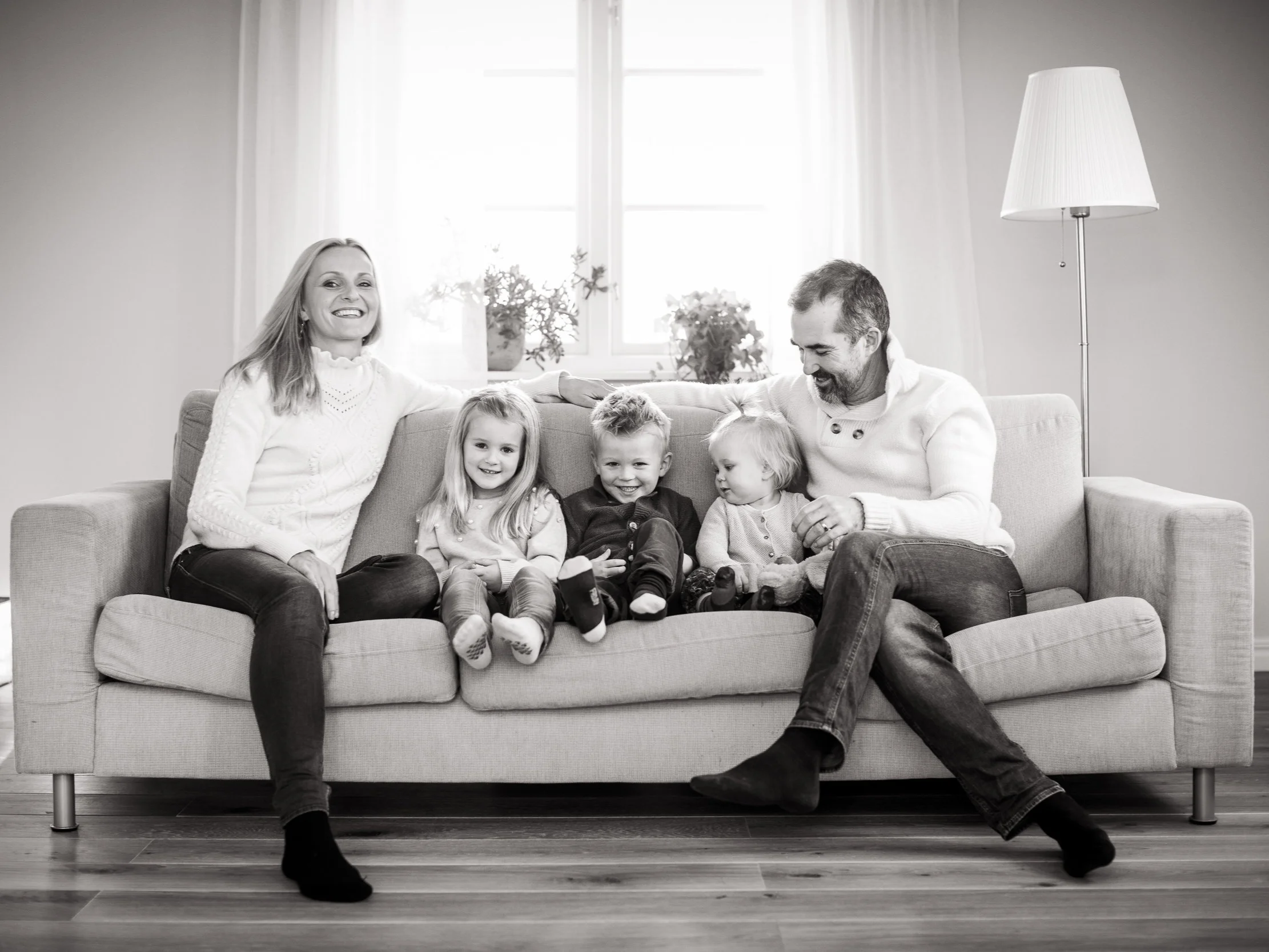 Family life hos familjen Werthén i Sollentuna, fotograferat en söndag i februari 2019.