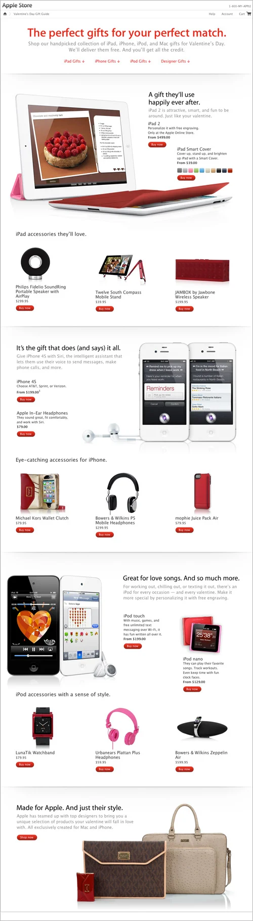 Apple Store Valentine's Day gift guide
