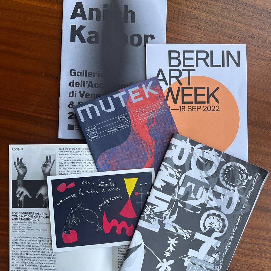 Obsessively saving and cataloguing event pamphlets as always!
I&rsquo;m not the biggest fan of Anish Kapoor but the black paintings felt like religious art~ it was really a beautiful exhibit.