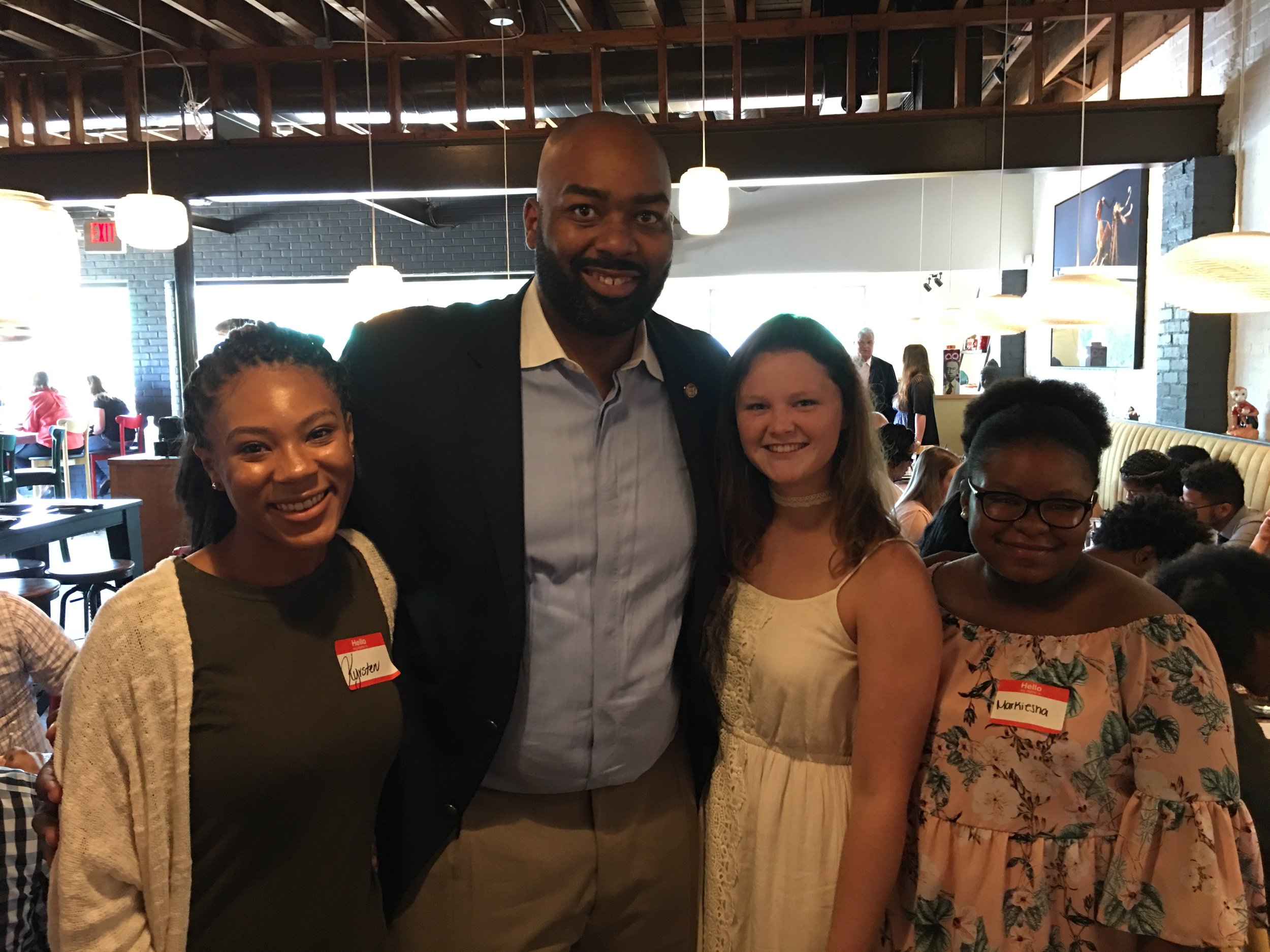 CS Students meet their state delegate, Lamont Bagby