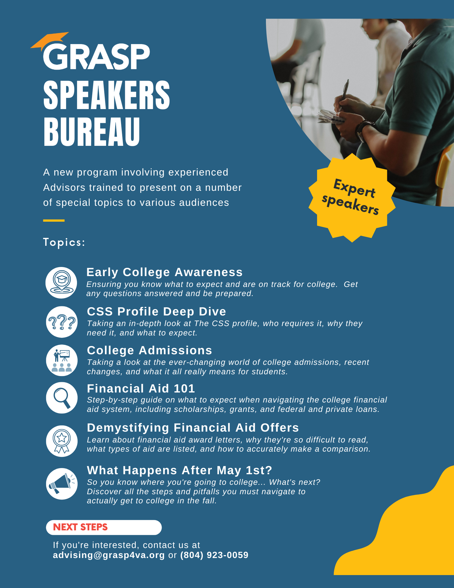 Speakers Bureau — GRASP Home