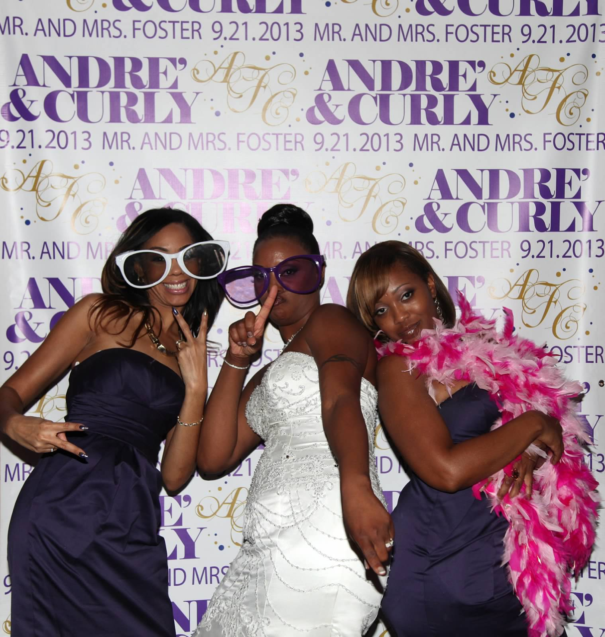 And she partied with her beautiful bridesmaids!