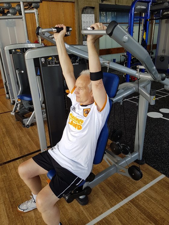 Figure 4. Measuring power in the shoulder press exercise