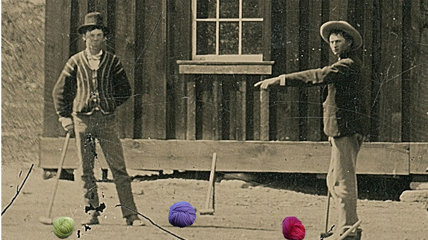 Wait, those croquet balls look peculiar...