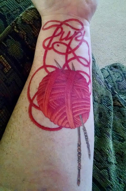 "Purl" Tattoo, Claudia Donnelly